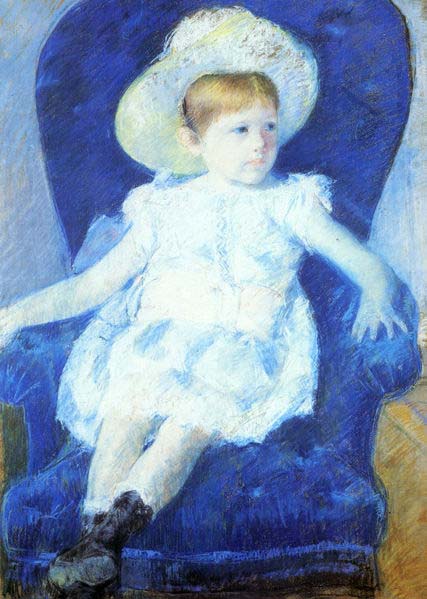 Mary Cassatt Elsie in a Blue Chair